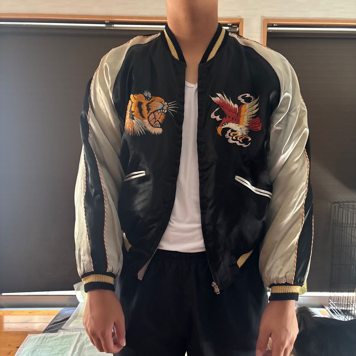 Yahoo!オークション -「ビンテージ スカジャン」(ジャケット、上 Yahoo!オークション -「ビンテージ スカジャン」(ジャケット、上