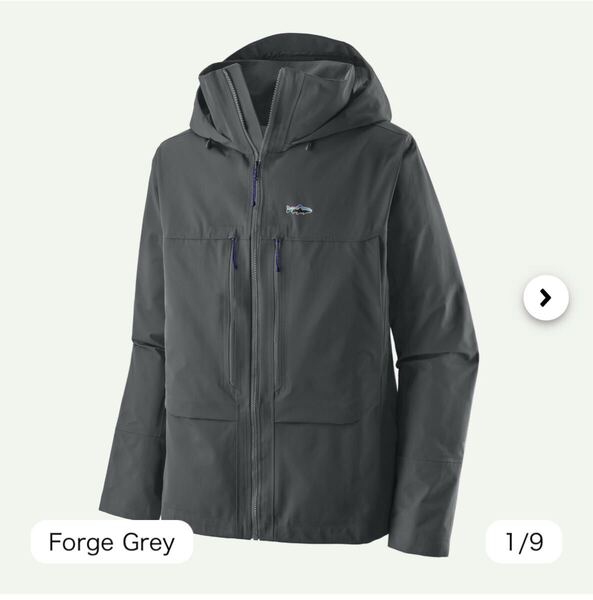 パタゴニア メンズ・スウィフトカレント・ウェーディング・ジャケット Forge Grey Mサイズ