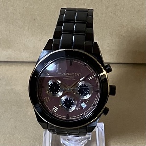 シチズン CITIZEN インディペンデント independent クロノグラフ 0520 -002864 -02 腕時計 ブラック 黒