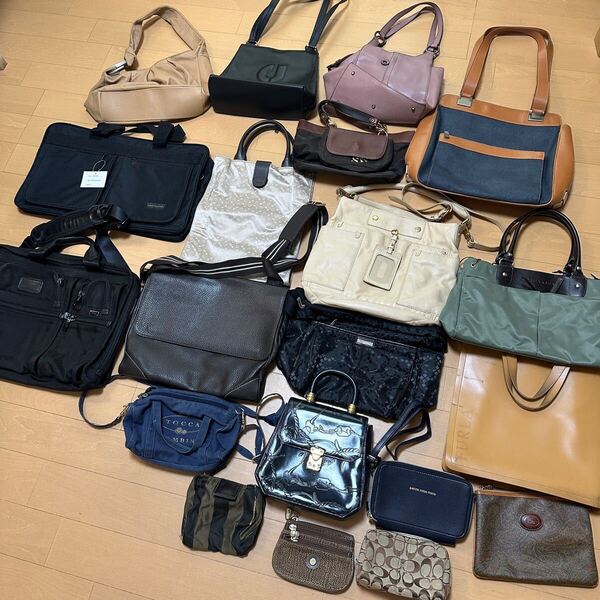 送料無料!!COACH FURLA dunhill MARC BY MARCJACOBS FENDI ブランドバッグ ハンドバッグ トートバッグ ポーチ 20点セット 大量 セット