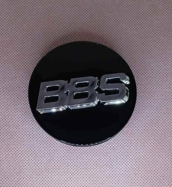 ◆ BBS センターキャップ 黒×シルバー文字 56.24.120 1個 純正 70mm ブラックオーナメント ◆