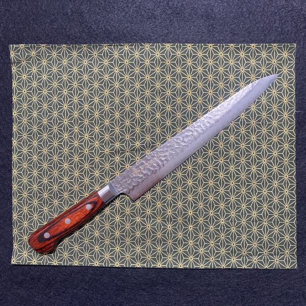 堺孝行 33層 槌目ダマスカスVG10 筋引 240mm