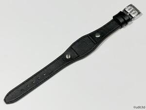 ковер ширина 20mm натуральная кожа наручные часы для кожаный ремень bndo имеется заклепка черный наручные часы ремень коврик для часов частота