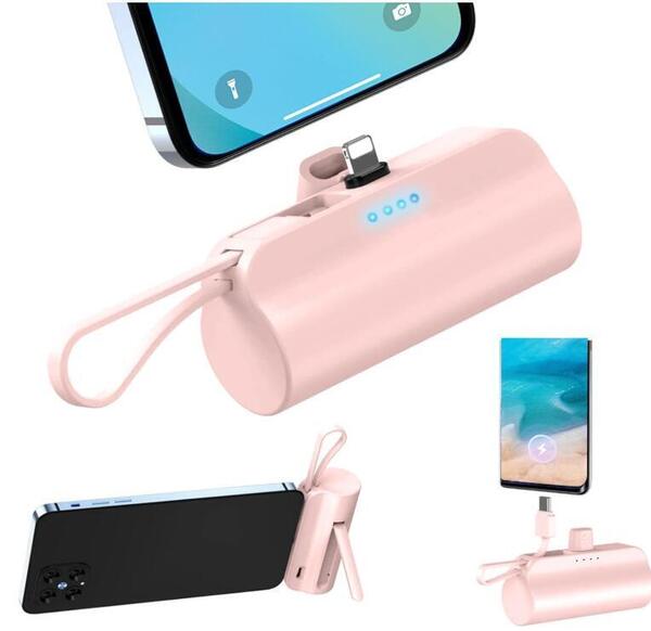 モバイルバッテリー 軽量 小型 6000mAh iPhone/Android用 2台同時充電