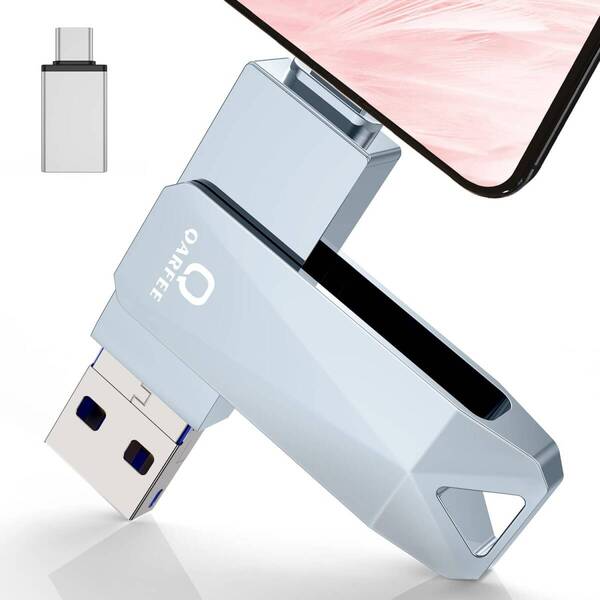 32GB USBメモリ 4in1フラッシュドライブ PC/Andrd/IOS対応 シルバー
