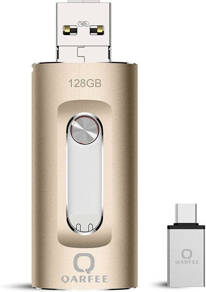 128GB USBメモリ 4in1フラッシュドライブ PC/Android/IOS対応