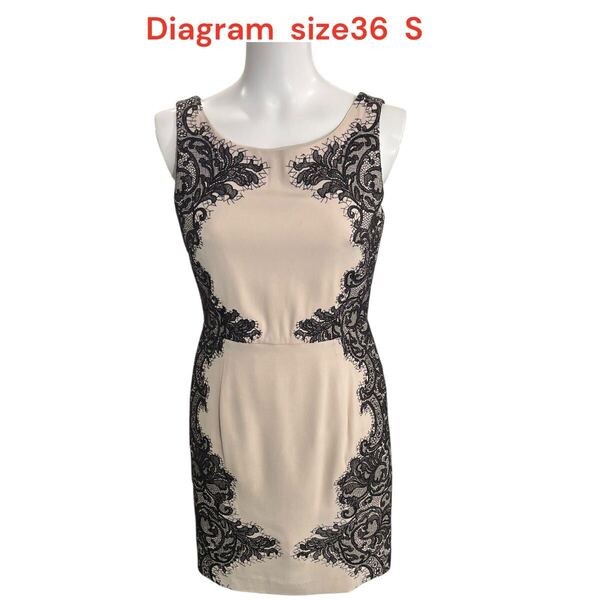 ダイアグラム Diagram size36 S ノースリーブ レース ノースリーブ ワンピース