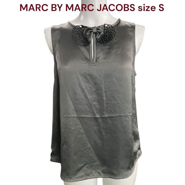 マークバイ マークジェイコブス リボン ノースリーブ ブラウス シャツ MARC BY MARC JACOBS レディース M5P532 S、7号