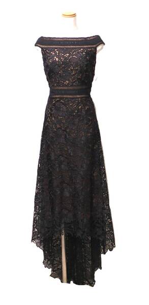 TADASHI SHOJI タダシショージ BLACK & BEIGE ロングフォーマルドレス 「4 」/ 9号程度