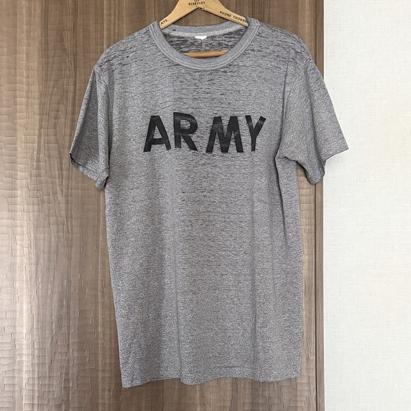 【古着】 米軍 ヴィンテージ ARMY アーミープリント Tシャツ グレー