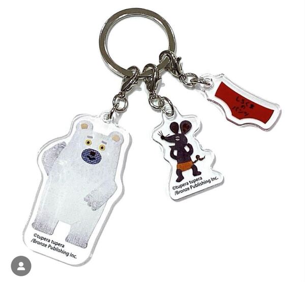 新品未使用 しろくまのパンツ アクリルキーホルダー