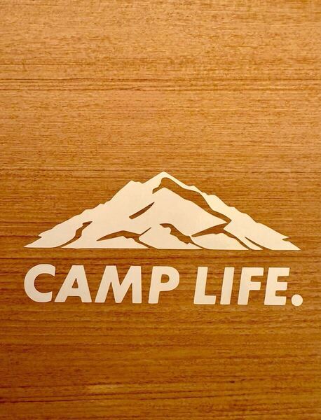 305. カッティングステッカー CAMP LIFE キャンプ ステッカー アウトドア