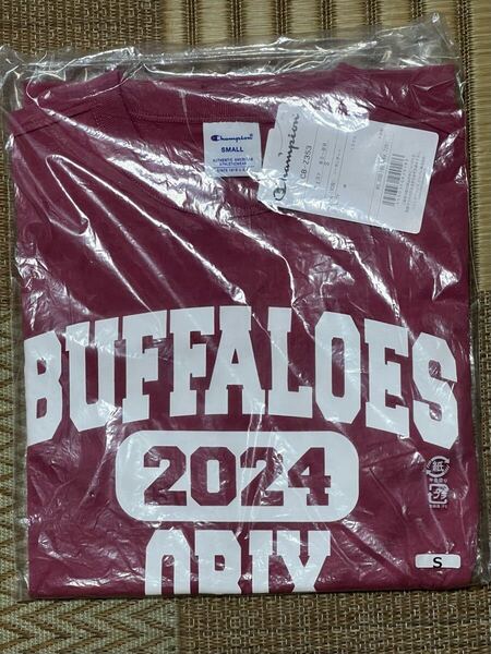■完売品■ Buffaloes×Champion コラボカレッジロゴTシャツ/S/バーガンディ