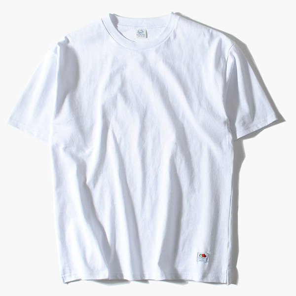 Fruit Of The Loom 8ozヘビービッグTシャツ ホワイトM 厚手 ヘビー 半袖 ルーズシルエット フルーツオブザルーム ブランド