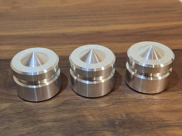 K.Racing Audio Design DEVICE002 インシュレーター アルミスパイク 3個セット ② Silver Running