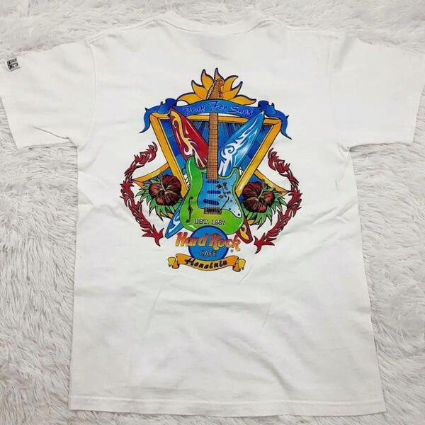 希少◎Hard Rock Cafe ハードロックカフェ ホノルル Tシャツ 白