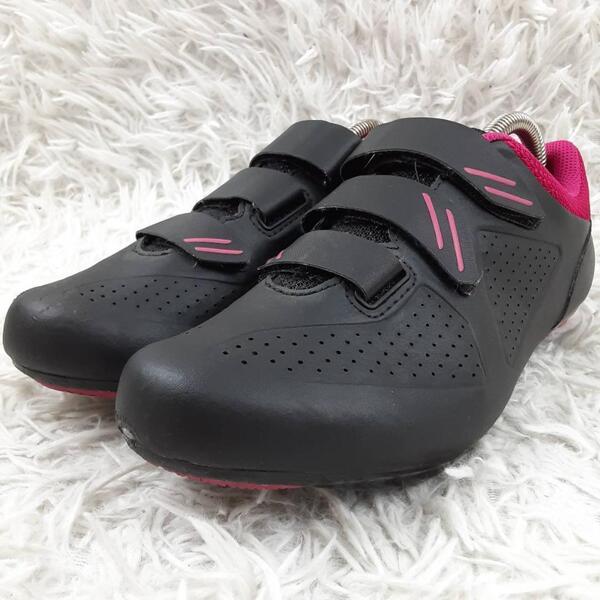 美品 25㎝◎Liv リヴ GIANT サイクリングシューズ ブラック ピンク