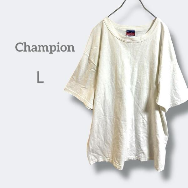 3222チャンピオン【L】オーバーサイズ Tシャツ 無地 定番 コットン