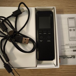 64GB & 90時間連続録音Vivaniir1.42インチ カラー液晶画 VOR音声起動 タイマー録音 変速再生 スピーカー内蔵 日本語説明書付