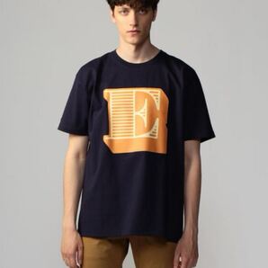 TOMORROWLAND × BEN EINE EロゴプリントTシャツ 紺 M メンズ コットン TOMORROWLAND × BEN EINE E Logo Print Tee Navy M Cotton Mens