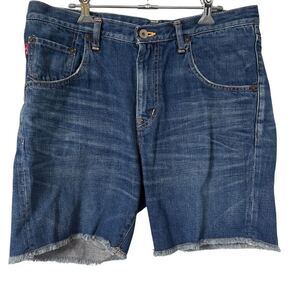 Victim ヴィクティム 日本製 デニム ショーツ ハーフパンツ カットオフ L Japan Made Denim Shorts Cutoff Half Pants L