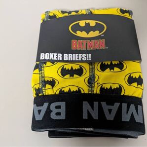 バットマン ボクサーブリーフ M 黄 ロゴ総柄 メンズ DC 正規品 新品 Batman Boxer Briefs M Yellow Allover Logo Print Men’s DC Official