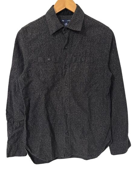 美品 Gap 長袖シャツ ブラック系 高級感 コットン 羽織りにも◎ Long Sleeve Shirt Black Minimal Cotton High-Quality Feel