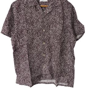 ADAM ET ROPE 総柄開襟シャツ M 日本製 半袖シャツ ポリコットン Patterned Open Collar Shirt M Made in Japan