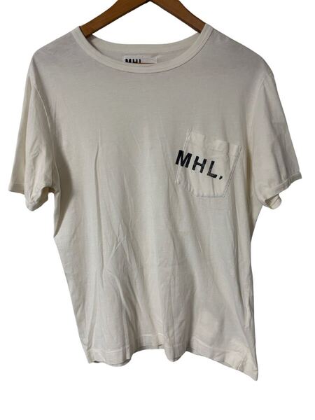 MHL. マーガレットハウエル ポケットロゴTシャツ Lサイズ 綿100% Margaret Howell Pocket Logo T-Shirt Size L 100% Cotton
