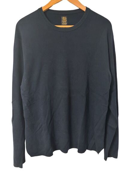 美品 BATONER バトナー 長袖カットソー ネイビー 日本製 綿100 サイズ2 BATONER Navy Cotton Long Sleeve Tee Japan Made Size 2