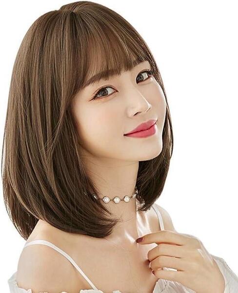 今、売れてます! ウィッグ bob フルウィッグ ミディアム ストレート ボブ カツラ 通勤 女性