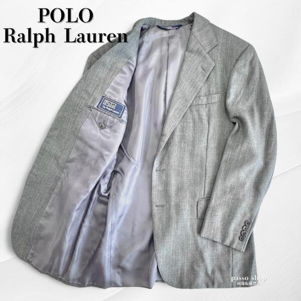 POLO by Ralph Lauren ポロ ラルフローレン メンズ テーラードジャケット ビジネス フォーマル グレー ジャケット アウター ヴィンテージ