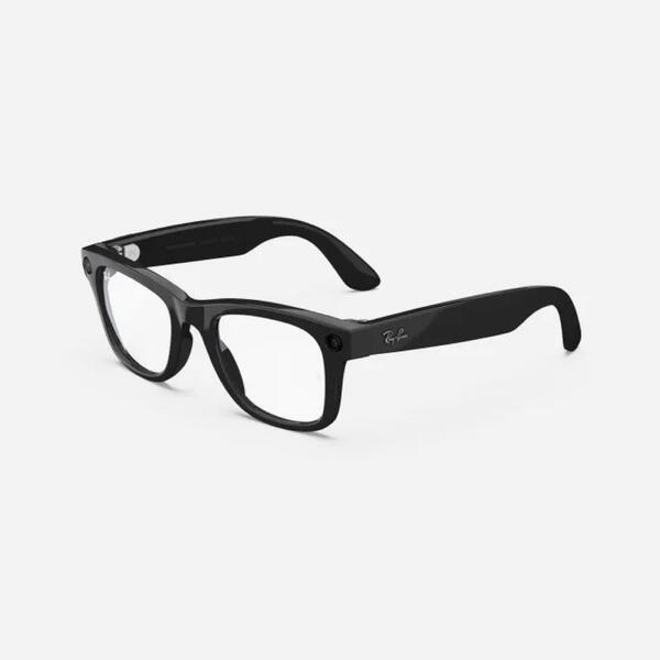 新品未使用 Ray-ban meta レイバン×メタ サングラス sunglass RW4006 Wayfarer クリアレンズ シャイニーブラック メンズ ユニセックス