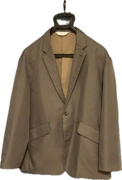【美品】wym RELAX WOOL LIKE PE SET-UP/セットアップ テーラードジャケット