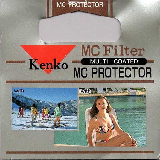 ケンコー(Kenko)レンズ保護フィルター MC プロテクター(可視光に影響を与えない)58mm つや消し黒 ガラス製 日本製 迅速発送 美品
