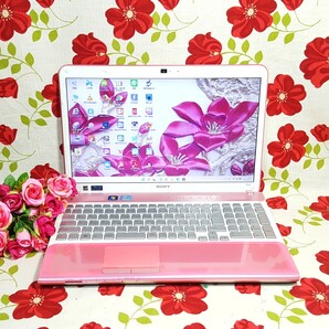 美品/最新Windows11/新品マウス付き/大人気SONY VAIOピンク色/ソフト多数インストール/大容量SSD256G/高速8GB/カメラ/ブルーレイ/オフィス