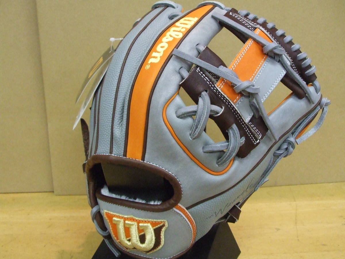 Wilson 軟式グローブ ホワイト/ブラウン中古品 Wilson 軟式グローブ（色：ホワイト系）｜グローブ｜野球