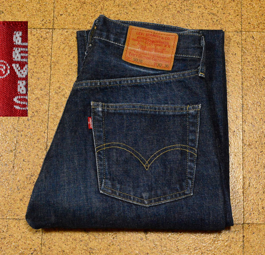 復刻版 LEVI'Sリーバイス503B-XX 日本製 赤耳 ビックE W30