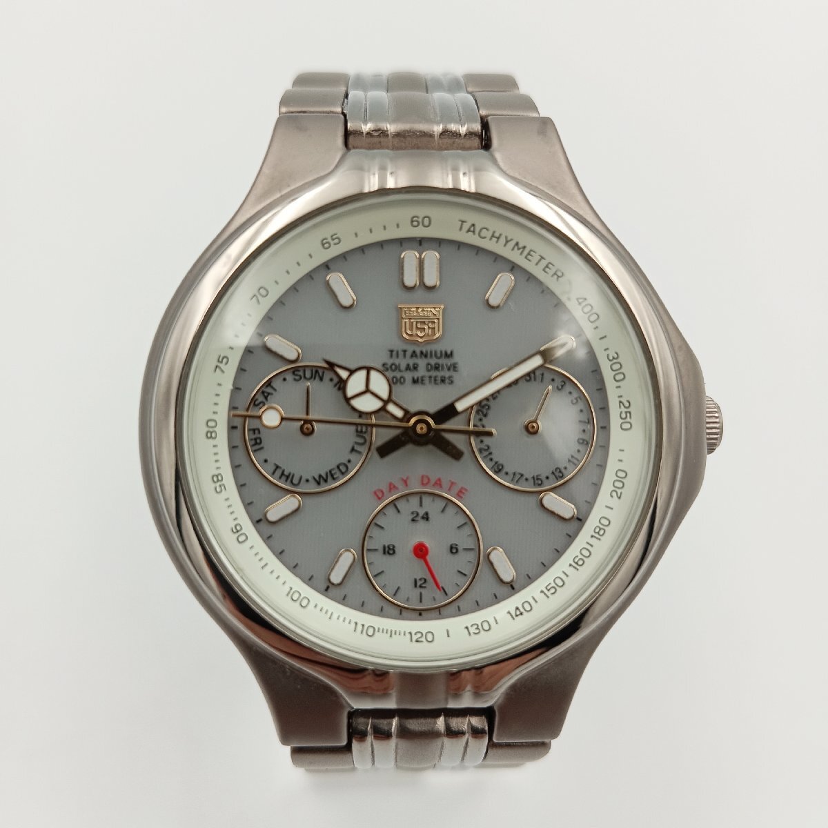ELGIN Stealth Airforce チタン 腕時計 トリプルタイム 航空
