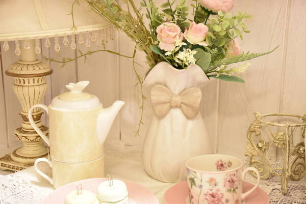 PAY・E-SU1-2*リボン花瓶*Lサイズ*セラミック*リボンベース*高さ21cm*花瓶*花器*ナチュラル*アースカラー*インテリア*北欧*おしゃれ