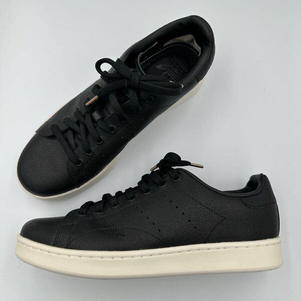 【極美品】adidas STAN SMITH ブラック レザー シボ革 27cm アディダス スニーカー スタンスミス