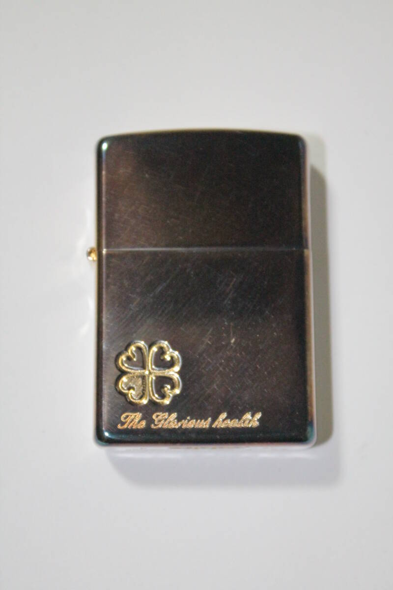 1円 超美品 ジッポー Off the Wall クローバ アーマーケース 　 ライター ゴールド色 AQ229 Zippo ジッポライター 四つ葉 クローバー 本物 フェイス Faith 誠実 真鍮古美 エポ盛り 63260198 メール便専用商品