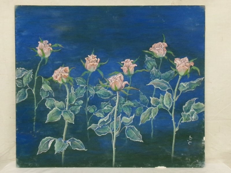 Yahoo!オークション -「(薔薇」(日本画) (絵画)の落札相場・落札価格