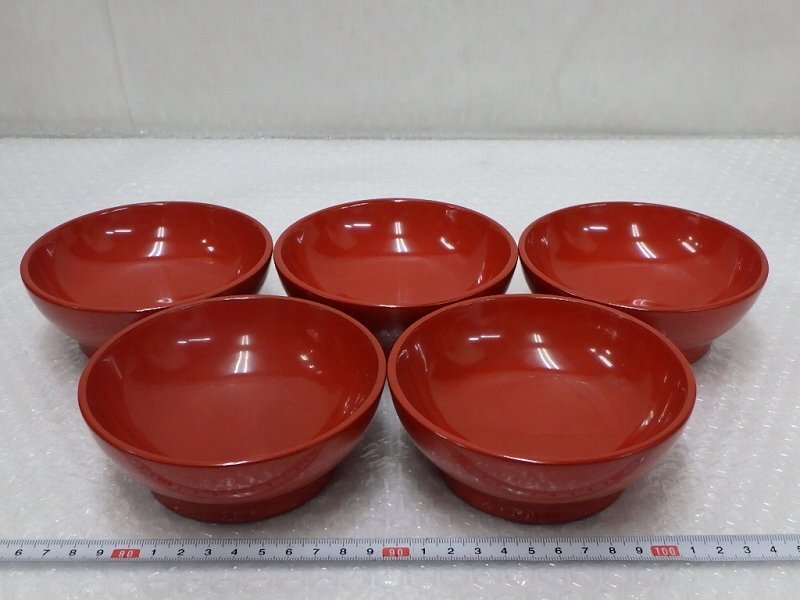 SUN様専用 乾漆小鉢揃(五点 見込堆漆研ぎ出し)未使用 新品同様
