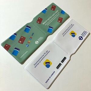 オイスターカード ケース 2枚セット ★ Oyster Card 地下鉄 バス 電車 パスケース 定期入れ ロンドン イギリス LONDON Underground UK