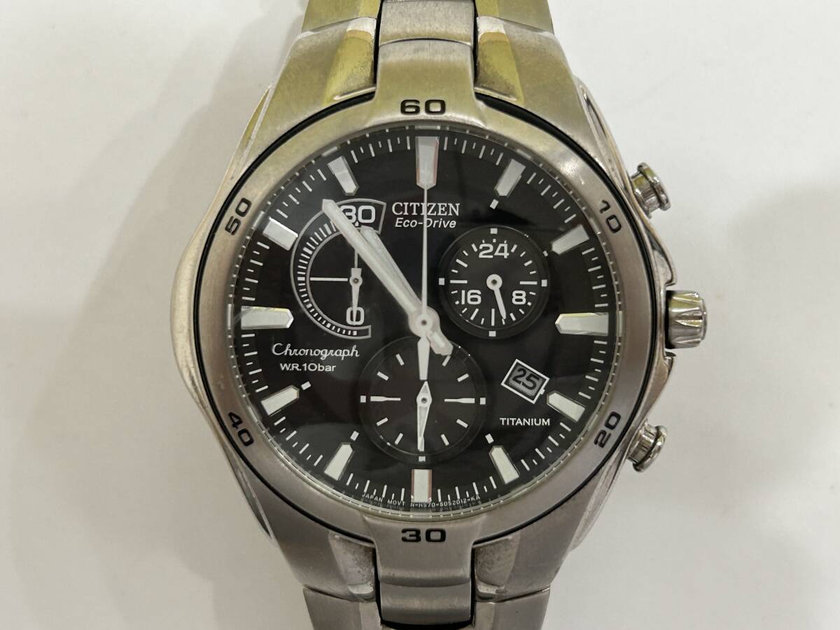 Overhauled Citizen Hino Motors Titanium Case Chronograph