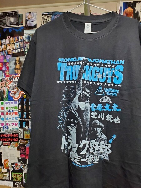 新品│トラック野郎│爆走一番星Tシャツ│Lサイズ│ブラック│ストリート│HIPHOP│アウトロー│ストロングスタイル│インポート品