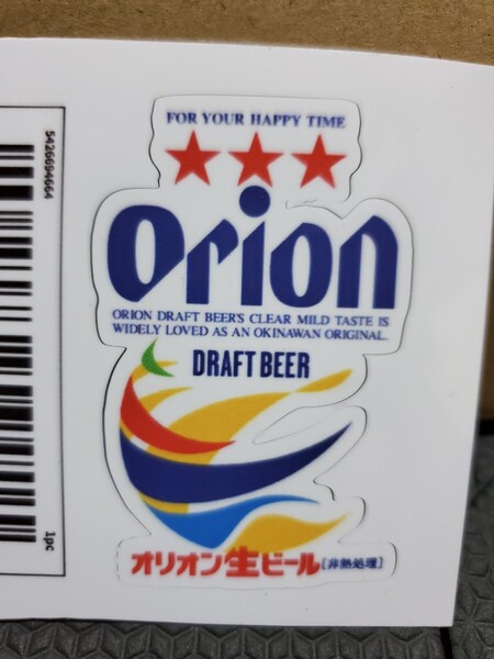 オリオンビール│生ビール│お酒ステッカー│アルコール│逆輸入│約7cm×4.5cm