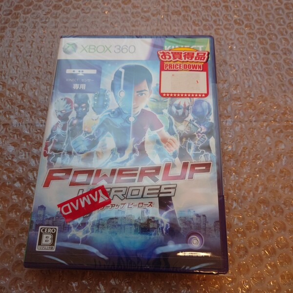 未開封 XBOX360 パワーアップ ヒーローズ KINECTセンサー専用 POWERUP HEROES