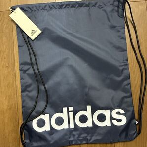 adidas ナップザック 体操着入れ おしゃれ ネイビー 紺色 ジムバック 送料無料 即決 匿名配送